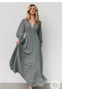 Baltic Born Charcoal Long Sleeve Maxi Dress